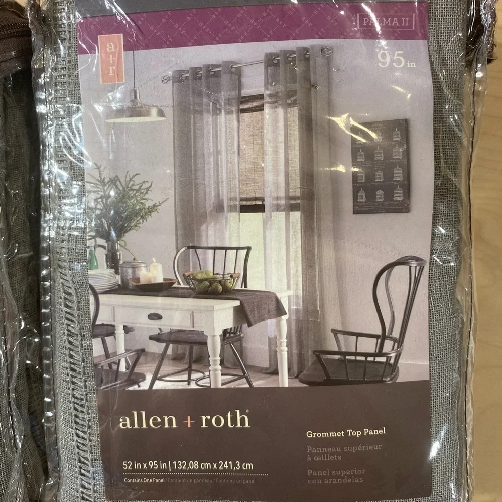 2 Sets Allen + Roth Grommet Top Panel 52 in x 95 in (BO) - Picture 6 of 14